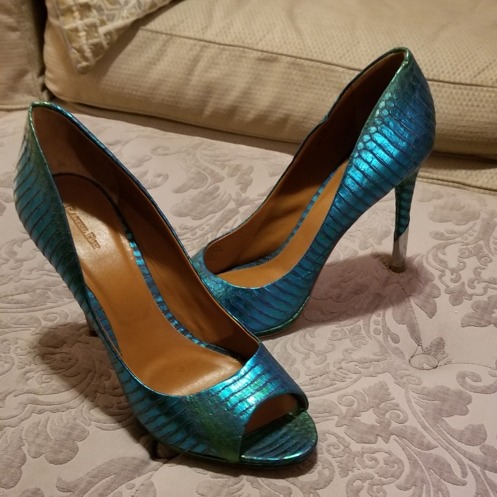Rachel Roy Snake Embossed Leather Heels